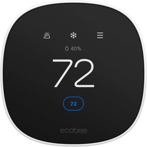 Nouveau thermostat intelligent ecobee 2025 Essential - Thermostat Wi-Fi programmable certifié Energy Star - Fonctionne avec Siri, Alexa et Google Assistant