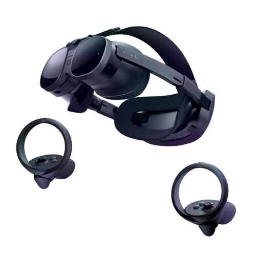 HTC Vive XR Elite with Deluxe Pack — Mixed Reality and PC VR Headset + Controllers